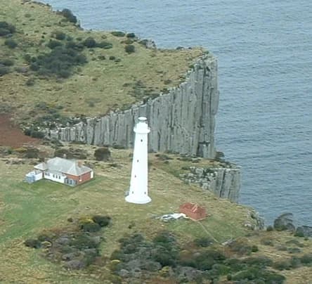 Tasman Island lighthouse in southern Tasmania