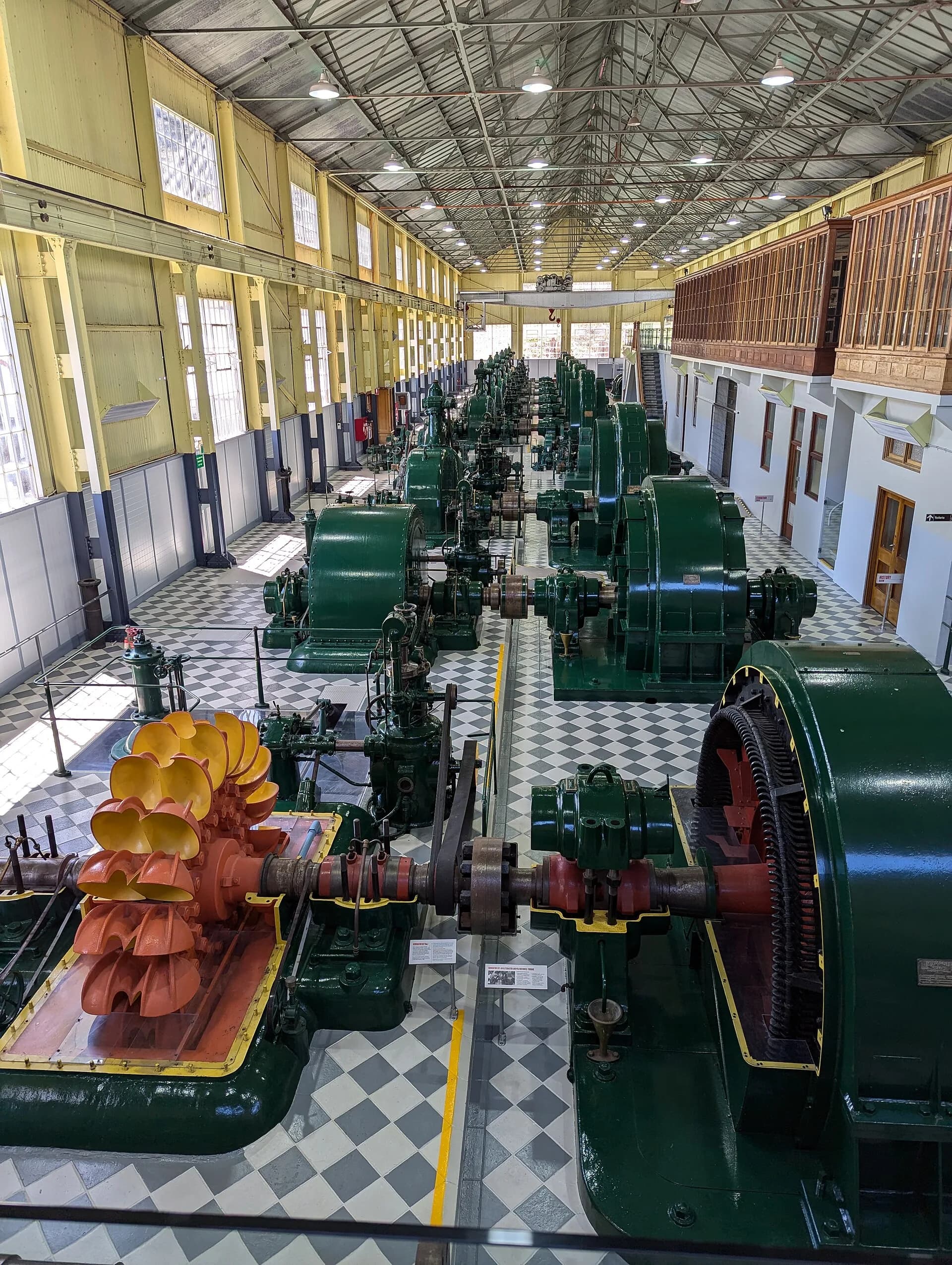Preserved turbine hall inside Waddamana A Power Station