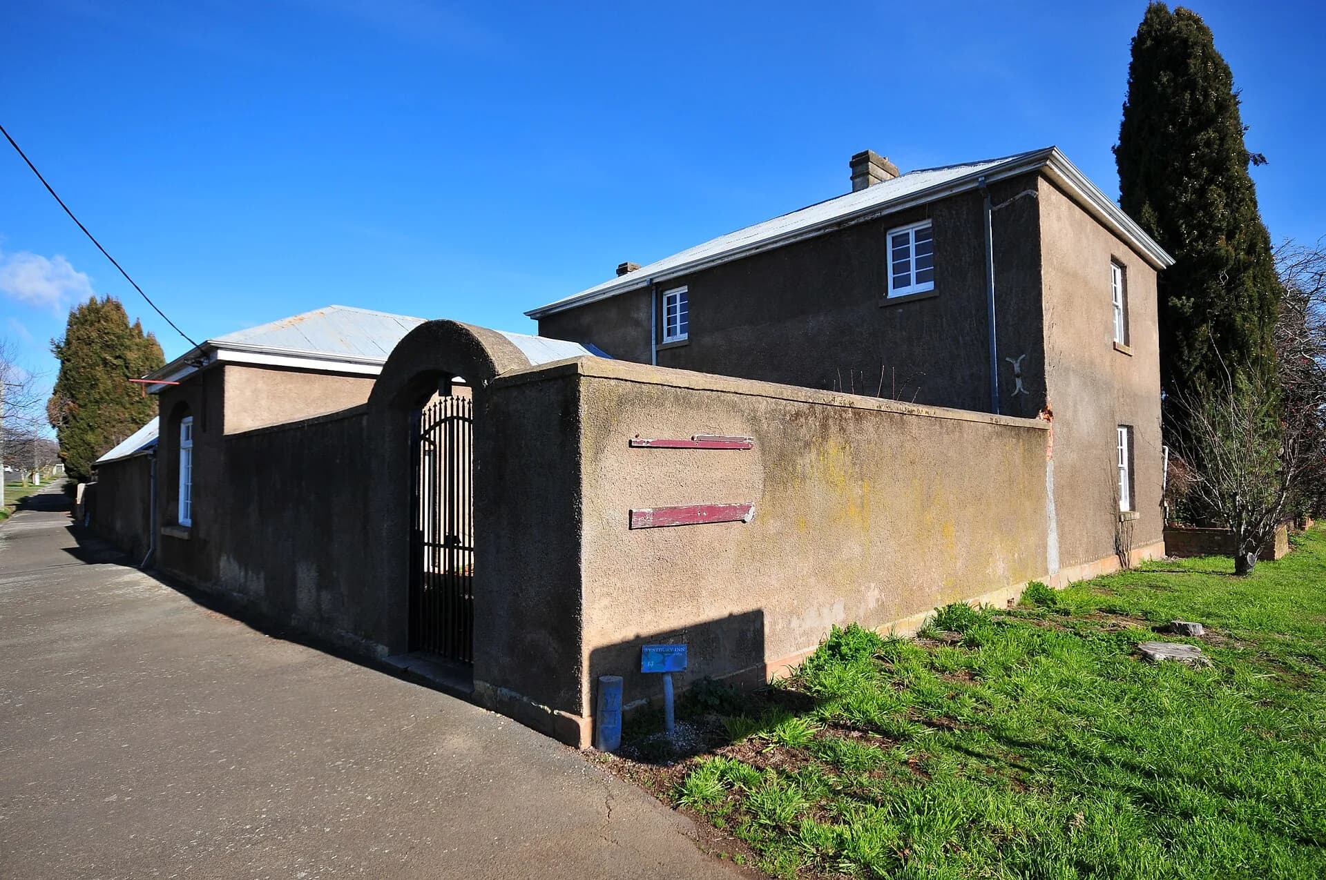 Historic inn building in Westbury