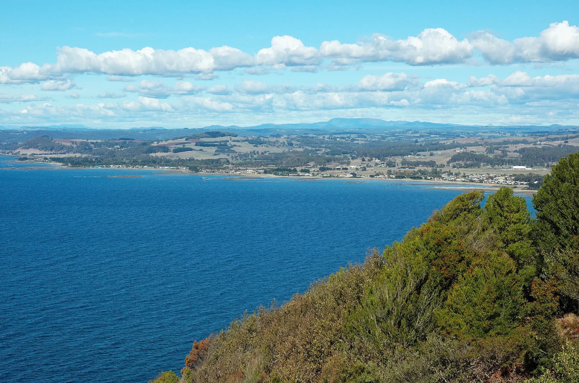 Bass Strait coast seen from Table Cape