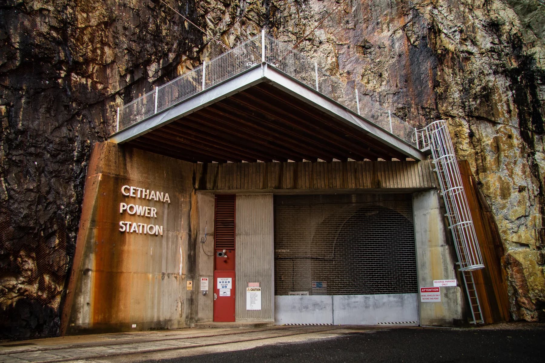 Underground chamber at Cethana Power Station
