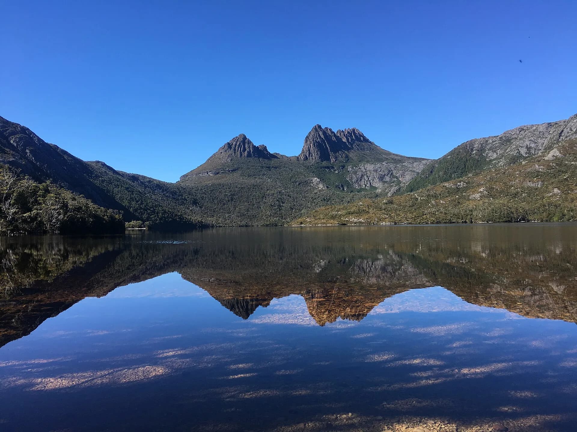 Cradle Mountain above Dove Lake