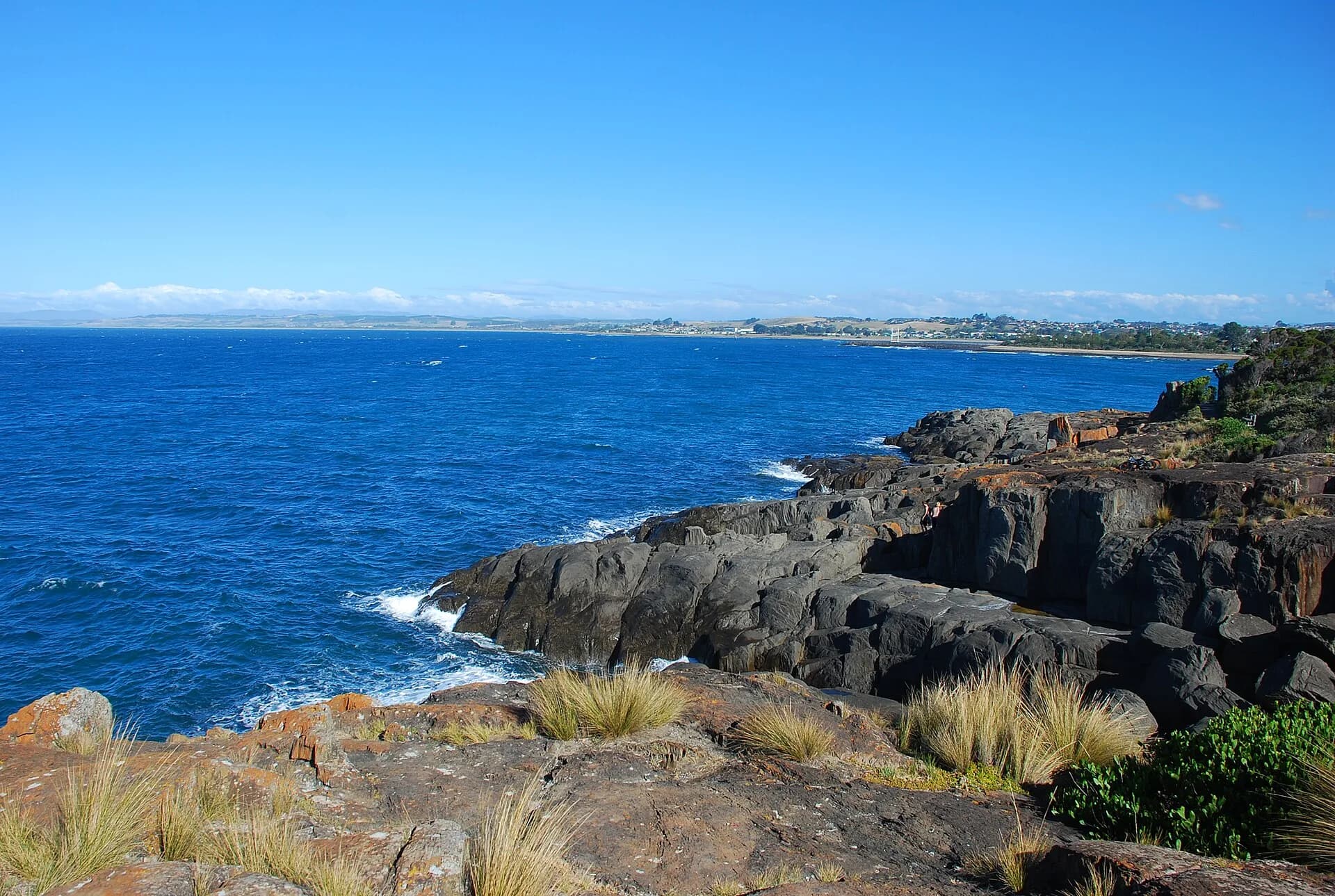 Mersey Bluff above Bass Strait at Devonport