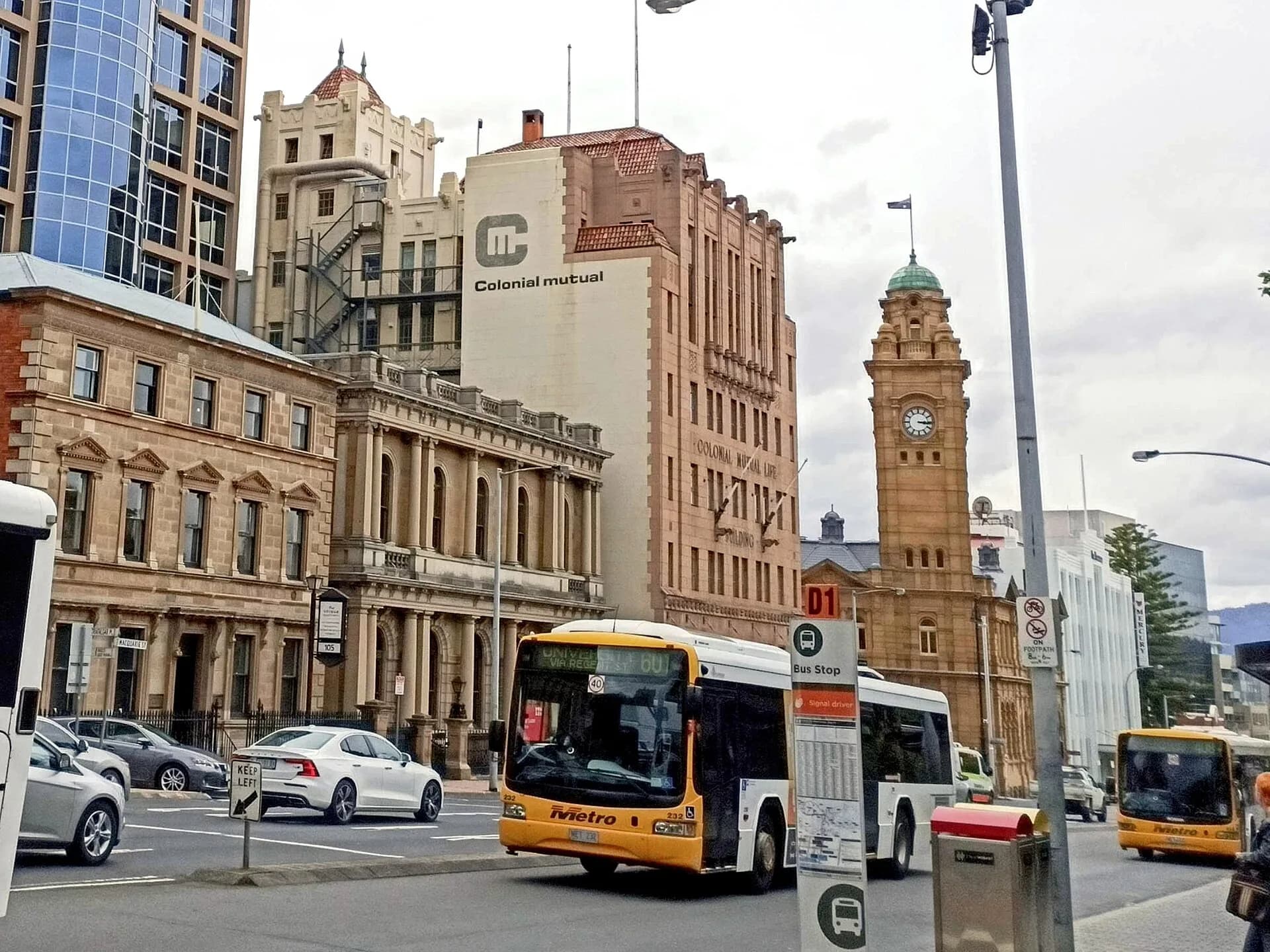 Macquarie Street and Hobart’s sandstone General Post Office