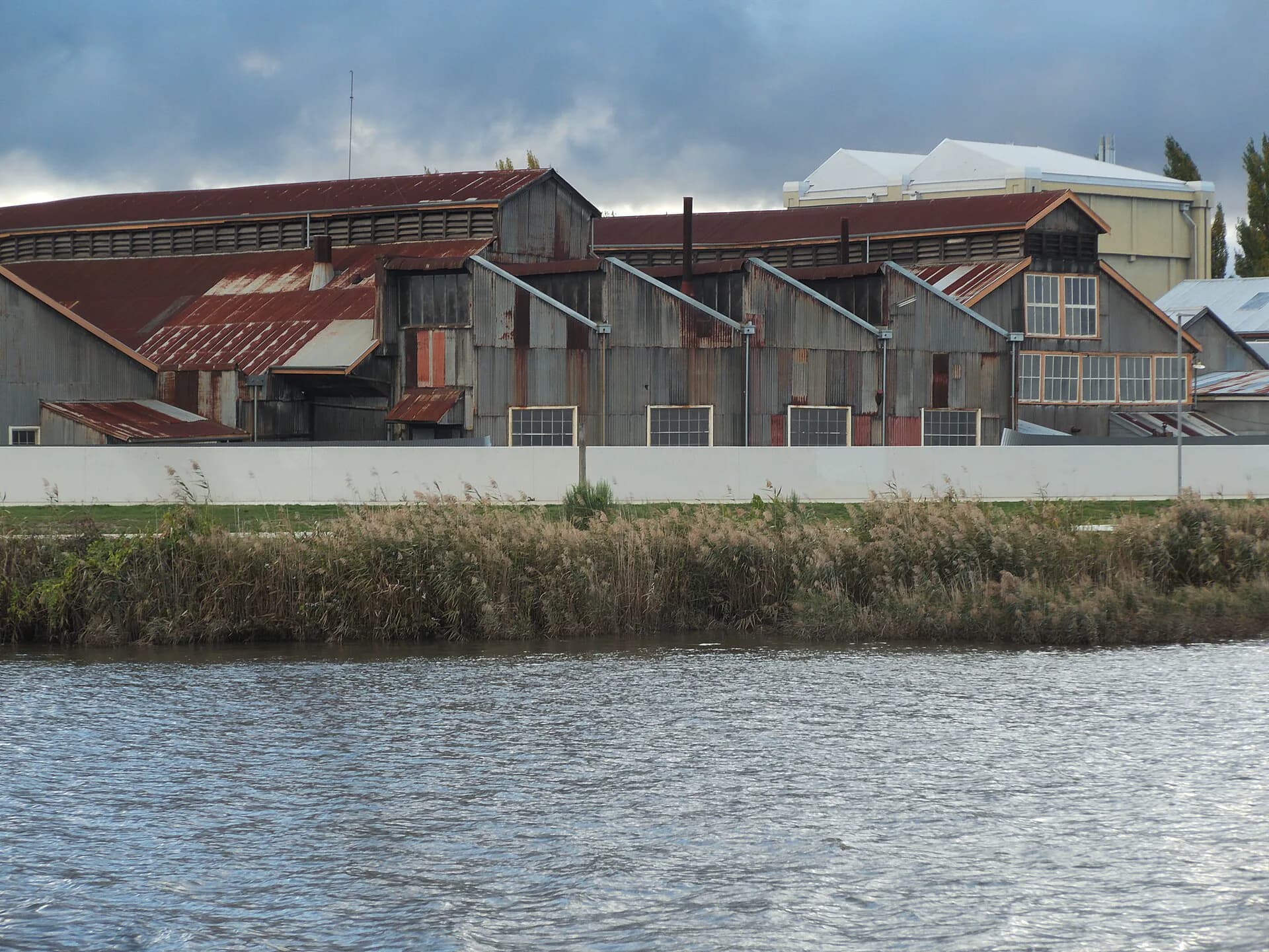 Brick railway workshop buildings at Inveresk in Launceston