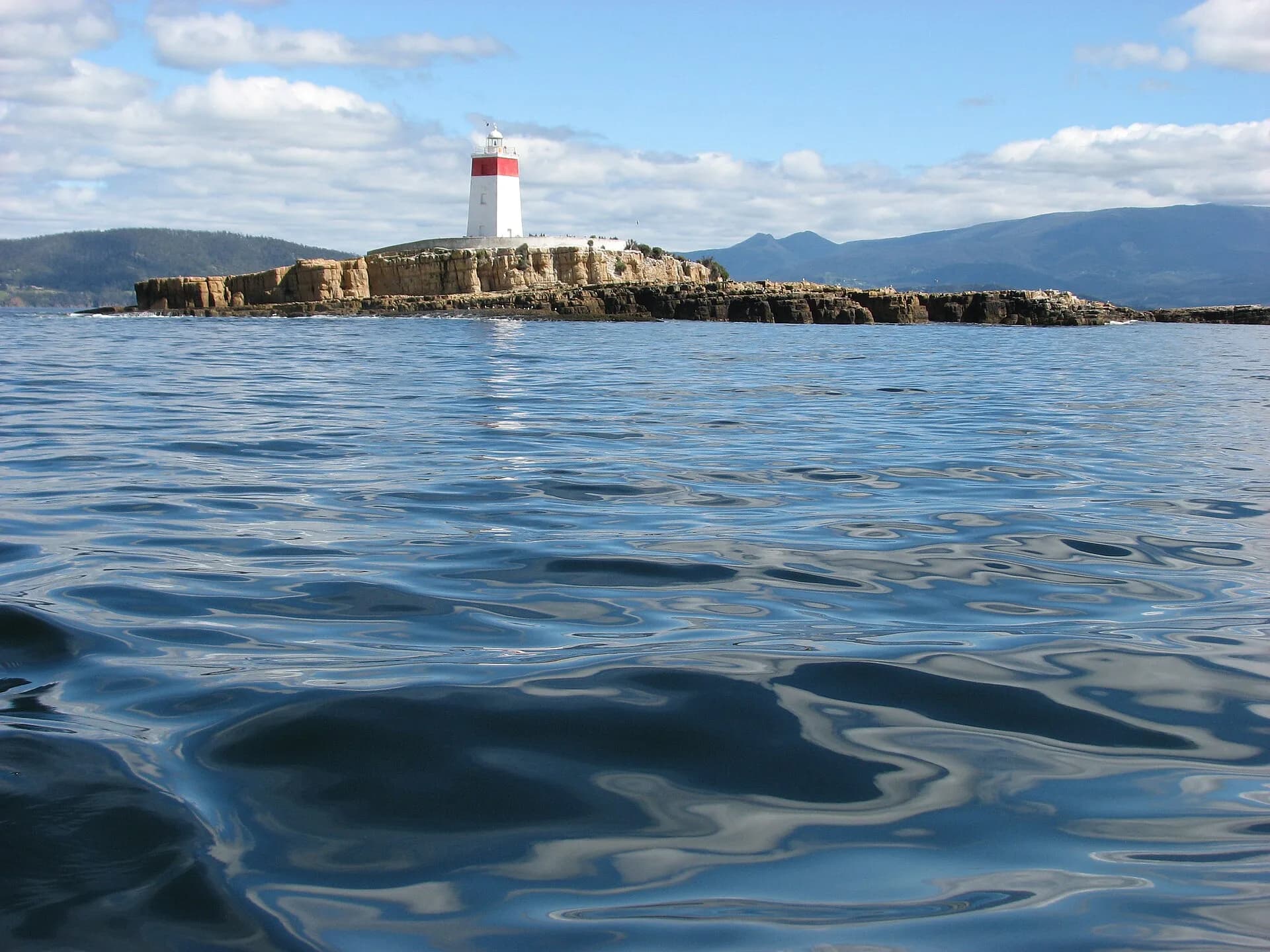 Iron Pot lighthouse at the entrance to the River Derwent