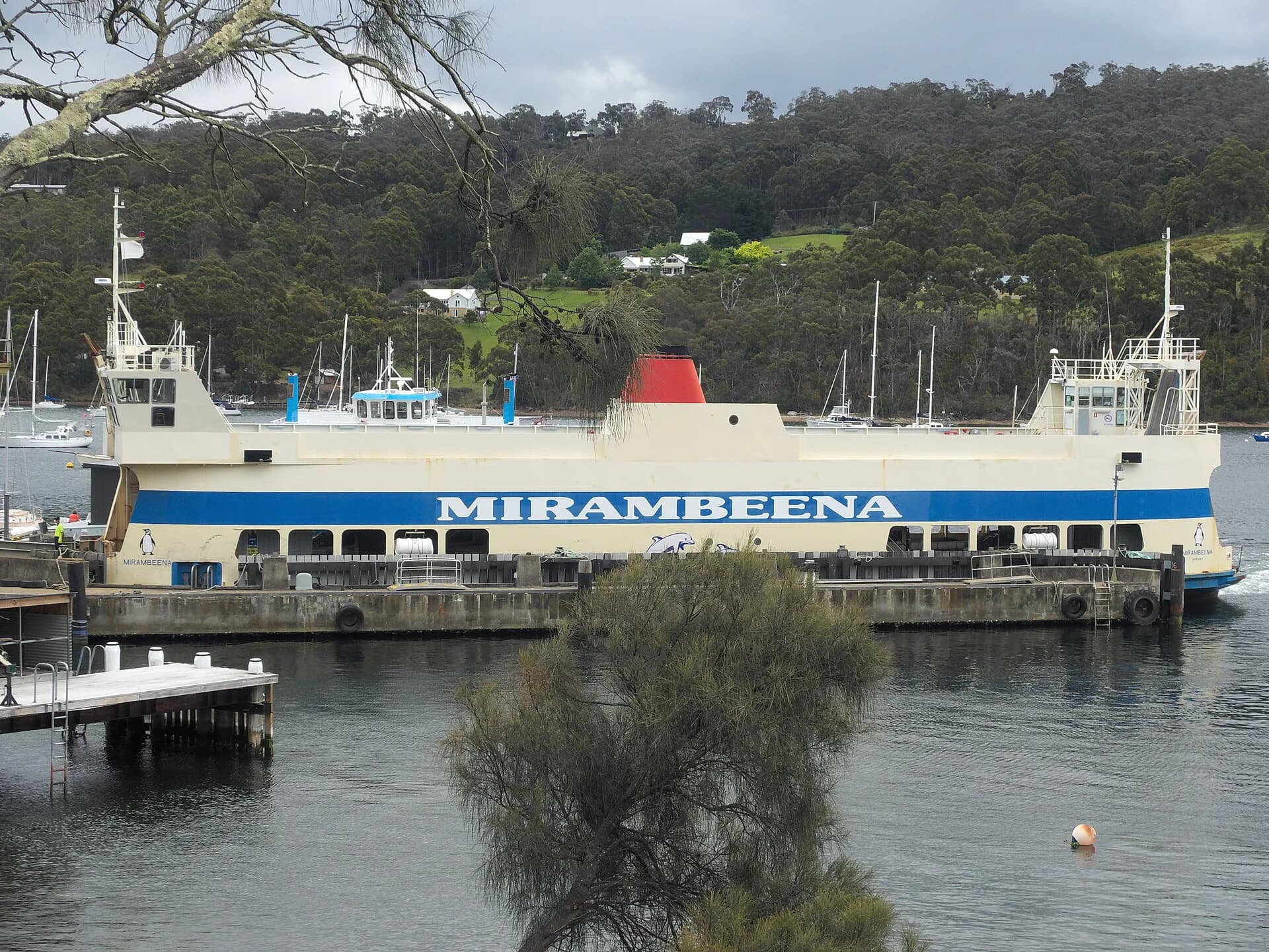 Kettering shoreline, marina and ferry terminal