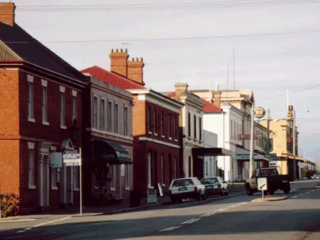 Historic streetscape at Longford in the Northern Midlands